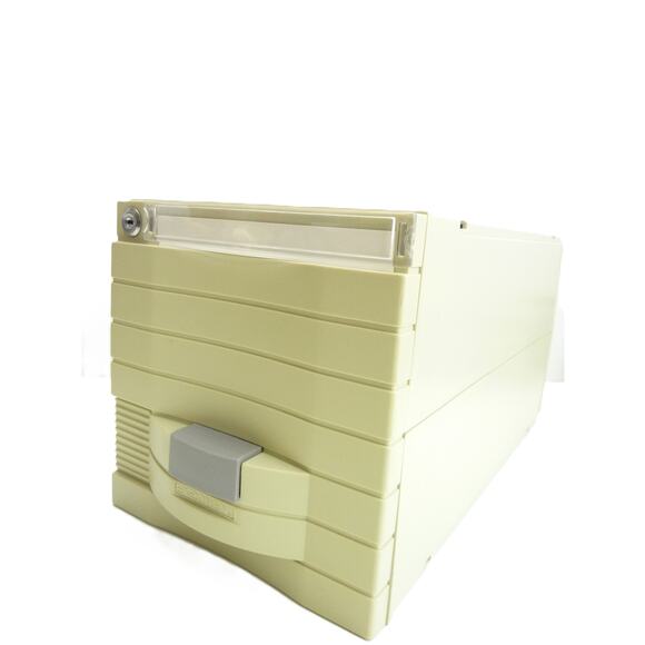 Vintage Exponent CD-ROM Media Storage Organizer Drawer Box with Key - Picture 2 of 7